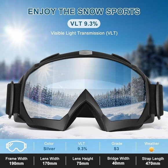 UV Protection Snowboard Snowsports Goggles  2 SET - Picture 7 of 7